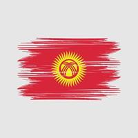 vecteur gratuit de conception du drapeau du kirghizistan