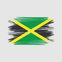 vecteur gratuit de conception de drapeau de la jamaïque