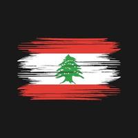 vecteur gratuit de conception de drapeau du liban