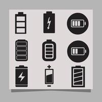 l'illustration vectorielle de l'icône de la batterie sur papier est parfaite pour les bannières et les affiches sur le thème de la technologie vecteur