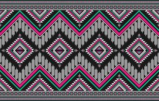 tapis ethnique art aztèque. motif géométrique sans soudure en tribal. tissu de style mexicain. vecteur