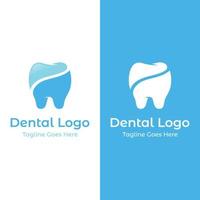 conception abstraite de modèle de logo dentaire. santé dentaire, soins dentaires et clinique dentaire. logo pour la santé, le dentiste et la clinique. vecteur