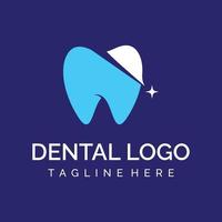 conception abstraite de modèle de logo dentaire. santé dentaire, soins dentaires et clinique dentaire. logo pour la santé, le dentiste et la clinique. vecteur