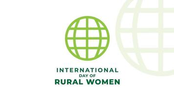journée internationale des femmes rurales. illustration vectorielle vecteur