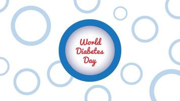 journée mondiale du diabète. illustration vectorielle vecteur