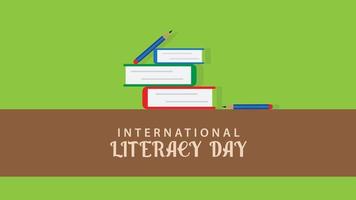 Journée internationale de l'alphabétisation. illustration vectorielle vecteur