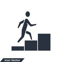 illustration vectorielle de carrière icône logo. modèle de symbole de carrière pour la collection de conception graphique et web vecteur