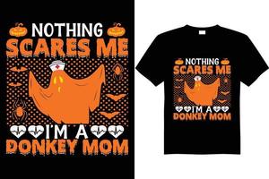 halloween t shirt design vecteur âne maman et infirmière t shirt