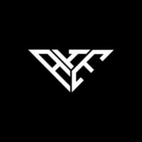 ahe lettre logo design créatif avec graphique vectoriel, ahe logo simple et moderne en forme de triangle. vecteur