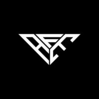 conception créative de logo de lettre afe avec graphique vectoriel, logo afe simple et moderne en forme de triangle. vecteur
