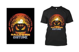 conception de t-shirt d'halloween. graphique vectoriel d'halloween. illustration de t-shirt d'halloween. conception de t-shirt cornes tête diable. vecteur d'halloween beau et accrocheur