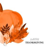 illustration de conception de carte de joyeux thanksgiving sur fond blanc vecteur