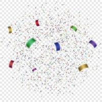 illustration vectorielle de confettis colorés vecteur