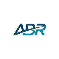 création de logo lettre abr vecteur