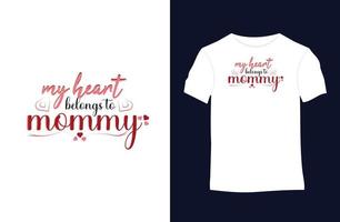 conception de t-shirt vecteur Saint-Valentin avec silhouettes, typographie, impression, illustration vectorielle