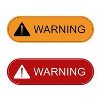 ensemble de panneaux d'avertissement. attention ou signe de danger. illustration vectorielle. ep 10. vecteur