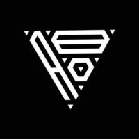 création de logo de lettre en trois formes de triangle créatif pour votre entreprise. vecteur