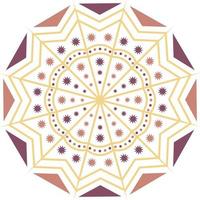 joyeux diwali illustration vectorielle de style art mandala indien ornemental vecteur