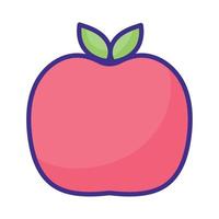 pomme fruits frais en bonne santé vecteur