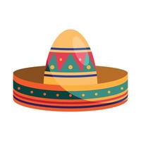 chapeau de la culture mexicaine vecteur