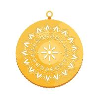 médaille d'or du mandala vecteur