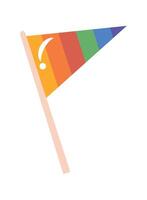 drapeau triangle lgtbi vecteur