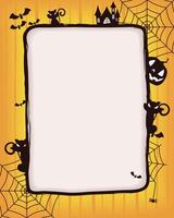 carte d'invitation d'halloween vecteur