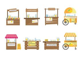 Vector de stand de limonade gratuit