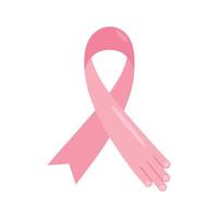 ruban de campagne contre le cancer du sein vecteur