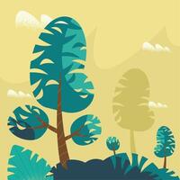 arbres plantes nature vecteur