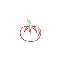 création de logo icône tomate vecteur