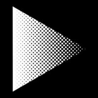 flèche pointillée triangle demi-teinte vecteur