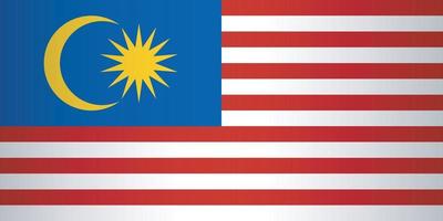 gradient malaisie drapeau illustration vectorielle vecteur
