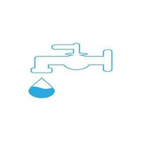 illustration vectorielle d'icône de robinet d'eau vecteur