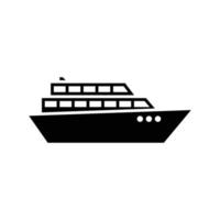 icône de transport de bateau vecteur