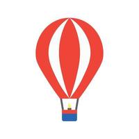 icône de transport en montgolfière vecteur