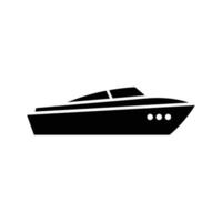 icône de transport en bateau rapide vecteur
