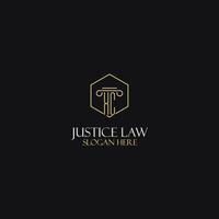 conception des initiales du monogramme xc pour le logo juridique, avocat, avocat et cabinet d'avocats vecteur
