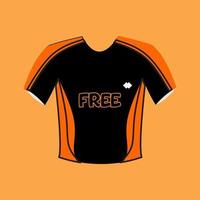 conception simple de t-shirt gratuit vecteur