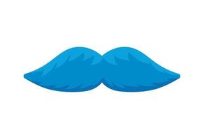 movember moustache bleue vecteur