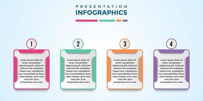 modèle d'infographie de présentation modifiable vecteur