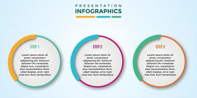 modèle d'infographie de présentation modifiable vecteur