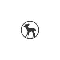 création de logo vectoriel fauve. création de logo vectoriel de cerf mignon.