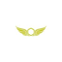 conception de vecteur de logo d'ailes. concept de logo d'aviation.