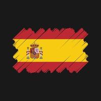 conception de vecteur de drapeau d'espagne. drapeau national