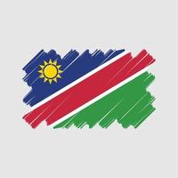 conception de vecteur de drapeau namibie. drapeau national