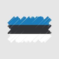 conception vectorielle du drapeau estonien. drapeau national vecteur