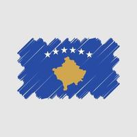 conception de vecteur de drapeau kosovo. drapeau national