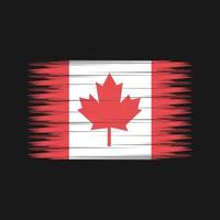 brosse de drapeau du canada. drapeau national vecteur