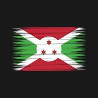 pinceau drapeau burundi. drapeau national vecteur